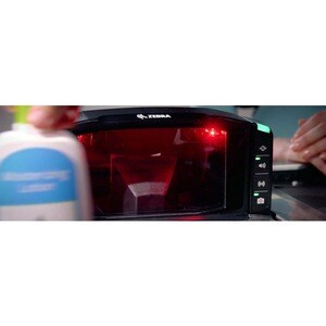 In-counter Scanner codici a barre Zebra - Nero, Acciaio inox - Tipo connettività: Cavo - 1D, 2D - CMOS