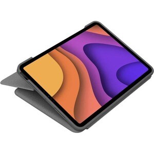 Logitech Folio Touch Keyboard/Cover Case (Folio) Apple, Logitech iPad Air (4th Generation) Tablet - Oxford Gray - Scuff Re