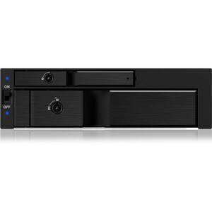 ICY BOX IB-173SSK Drive Enclosure for 5.25" SATA/600, Serial Attached SCSI (SAS) - Serial ATA/600 Host Interface Internal 