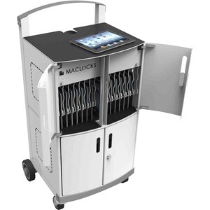 Compulocks CartiPad Duo Tablet / Laptop Charging Rolling Cart 32 Devices UK Power Plug - Simultaneously Store & Charge 32 