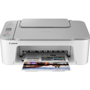 Canon PIXMA TS3451 (White) Wireless Inkjet Multifunction Printer - Colour - Copier/Printer/Scanner - 4800 x 1200 dpi Print