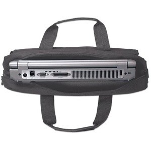 London Laptop Bag 15.6", Top Loader, Black, LOW COST, Accessories Pocket, Shoulder Strap (removable), Cheaper alternative 