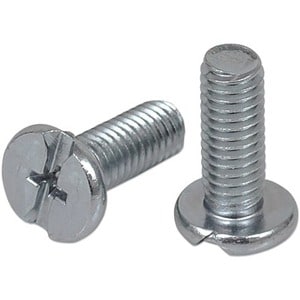 Cage Nut Set (20 Pack), M6 Nuts, Bolts and Washers, Suitable for Network Cabinets/Server Racks, Plastic Storage Jar, Lifet