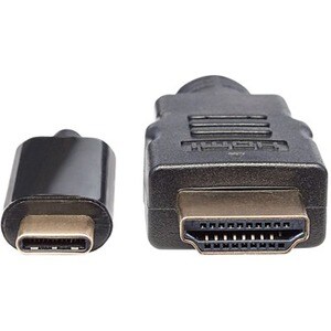 USB-C to HDMI Cable, 4K@30Hz, 2m, Black, Male to Male, Three Year Warranty, Polybag - Cable for Projector, Projector, Ultr