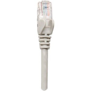 Network Patch Cable, Cat5e, 1m, Grey, CCA, U/UTP, PVC, RJ45, Gold Plated Contacts, Snagless, Booted, Lifetime Warranty, Po