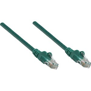 Network Patch Cable, Cat5e, 1m, Green, CCA, U/UTP, PVC, RJ45, Gold Plated Contacts, Snagless, Booted, Lifetime Warranty - 