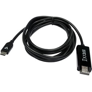 V7 V7UCHDMI-2M 2.01 m HDMI/USB-C A/V Cable - Cable for Audio/Video Device, Desktop Computer, Notebook, Tablet, Mobile Devi