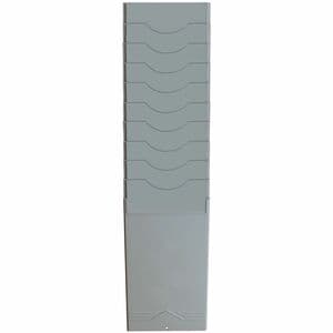 Pyramid 400-10 10 Pocket Time Card Rack - 10 Pocket(s) - 16" (406.40 mm) Height x 5.1" (129.54 mm) Width x 3.6" (91.44 mm)