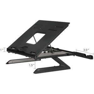 SIIG Adjustable Riser Stand Holder for Laptop up to 17" - Ergonomic Laptop Stand with 9 Level Tilt Adjustment, Cooling Kno