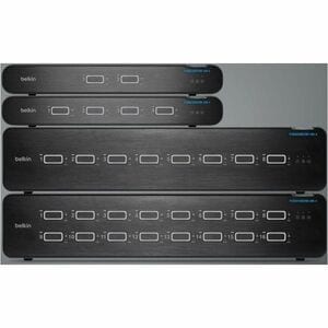 Belkin Secure F1DN204KVM-UN-4 KVM Switchbox - TAA Compliant - 4 Computer(s) - 1 Local User(s) - 4K - 3840 x 2160 - 50 Hz, 