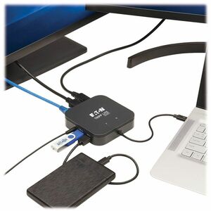 Eaton Tripp Lite Series Thunderbolt 3 Dual Monitor Docking Station - 8K/30Hz DisplayPort, 4K/60Hz HDMI, USB 3.2 Gen 2, GbE