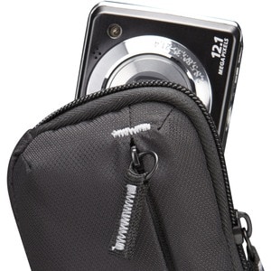 Case Logic TBC-402 Carrying Case Camera - Black - Wear Resistant Interior, Tear Resistant Interior - Carabiner Clip, Belt 