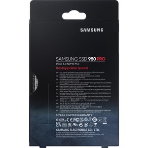 Samsung 980 PRO MZ-V8P2T0BW 2 TB Solid State Drive - M.2 2280 Internal - PCI Express NVMe (PCI Express NVMe 4.0 x4) - Blac