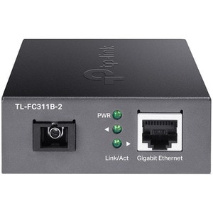 TP-Link TL-FC311B-2 Transceiver/Media Converter - 2 Port(s) - 1 x Network (RJ-45) - 1 x SC - Optical Fiber, Twisted Pair -