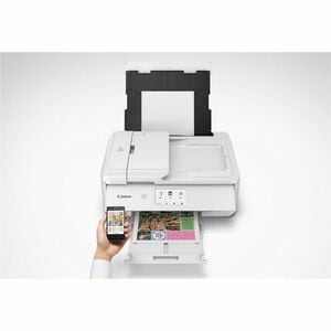 Canon PIXMA TS9565 Wireless Inkjet Multifunction Printer - Colour - White - Copier/Printer/Scanner - 4800 x 1200 dpi Print