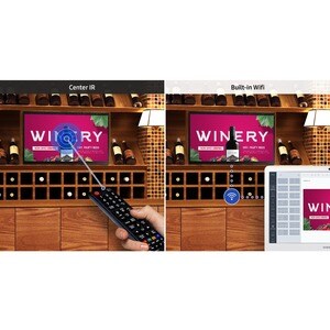 LCD Digital Signage Samsung QB24R-T 604,52 mm - Touchscreen - 1920 x 1080 - 250 cd/m² - 1080p - USB - HDMI - Seriale - LAN