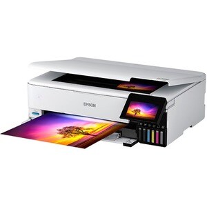 Epson ET-8550 Inkjet Multifunction Printer-Color-Copier/Scanner-5760x1440 dpi Print-Automatic Duplex Print-100 sheets Inpu