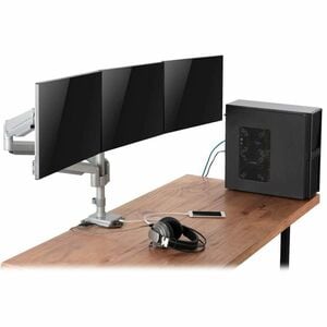 Tripp Lite series DDR1730TAL Desk Mount for Flat Panel Display, Monitor, HDTV - Silver - 3 Display(s) Supported - 30" Scre