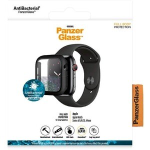 PanzerGlass Original Tempered Glass Anti-glare Screen Protector - Black - For LCD Apple Watch - Shock Resistant, Scratch R