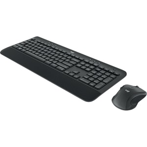 Logitech MK545 Keyboard & Mouse - QWERTY - English (US) - USB Wireless Bluetooth - Keyboard/Keypad Color: Black - USB Wire