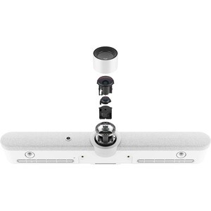 Logitech Rally Bar Video Conferencing Camera - 30 fps - White - USB 3.0 - 3840 x 2160 Video - 3x Digital Zoom - Microphone