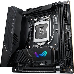 Asus ROG Strix Z590-I GAMING WIFI Desktop Motherboard - Intel Z590 Chipset - Socket LGA-1200 - Intel Optane Memory Ready -