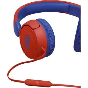 JBL Jr310 Wired Over-the-head Stereo Headset - Red, Blue - Binaural - Circumaural - 32 Ohm - 20 Hz to 20 kHz - Mini-phone 