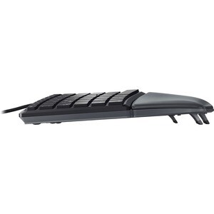 CHERRY ERGO KC 4500 Tastatur - Kabel Konnektivität - USB Schnittstelle - Deutsch - Schwarz - 109 Taste(n) - Computer - Win