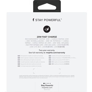 Mophie 20 W AC Adapter - For USB Type C Device - 5 V DC Output