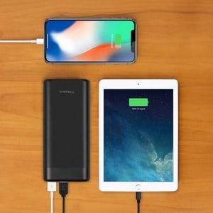 Aluratek 20,000mAh 65W Fast Charge PD Power Bank with USB Type-C - For Mobile Device, iPad Pro, Notebook, MacBook Pro, Mac
