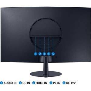 Samsung C32T550FDR 80 cm (31,5 Zoll) Full HD Gekrümmter Bildschirm LCD-Monitor - 16:9 Format - Blau, Grau - 812,80 mm Clas