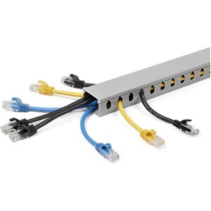 StarTech.com Cable Management Raceway w/Parallel Slots 78in - Network Cable Hider Kit - Slotted Wire Duct System - Cord Co