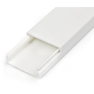 StarTech.com Cable Management Raceway w/Adhesive Tape 39in - Network Cable Hider Kit - Solid Wire Duct System - Power Cord
