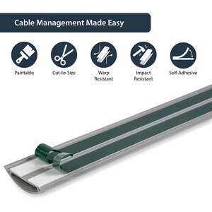 StarTech.com Floor Cable Duct with Guard - 2in wide - 6 ft - Cable raceway - 6.6 ft - gray