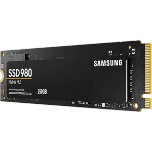 Samsung 980. SSD capacity: 250 GB, SSD form factor: M.2, Read speed: 2900 MB/s, Write speed: 1300 MB/s, Component for: PC