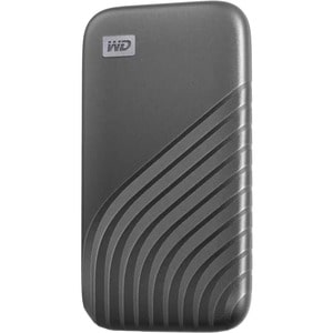 WD My Passport Tragbar Solid State-Laufwerk - Extern - 4 TB - Grau - USB 3.2 (Gen 1) Typ C - 1050 MB/s Maximale Lesegeschw