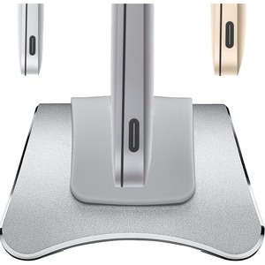 SIIG Aluminum Vertical Laptop Stand For 13" to 15" Macbooks & Laptops - Anti-Scratch & Anti-Slip Space Saving Stand