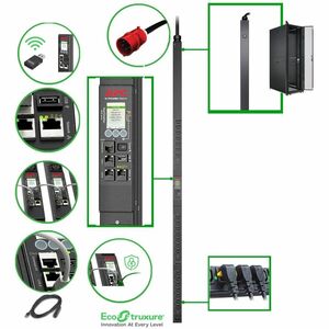 APC by Schneider Electric NetShelter PDU - Geschaltet - IEC 60309 16A 3P+N+PE - 21 x IEC 60320 C13, 3 x IEC 60320 C19 - 16