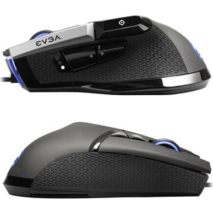 EVGA X17 Gaming Mouse - Optical - Cable - Gray - 16000 dpi - 10 Button(s)