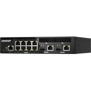QNAP QSW QSW-M2108R-2C 10 Ports Manageable Ethernet Switch - 2 Layer Supported - Modular - 60 W Power Consumption - Optica