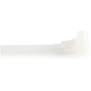 StarTech.com 100 Pack 6" Reusable Cable Ties - White Medium Releasable Nylon/Plastic Zip Ties Resealable Adjustable Networ