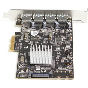 StarTech.com 4-Port USB 3.2 Gen 2 PCIe Karte - USB-A SuperSpeed 10 Gbit/s PCI Express 3.0 x2 Host Controller Card - UASP-S