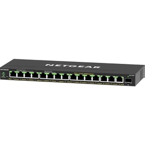 Netgear GS316EP Ethernet Switch - 15 Ports - Manageable - 3 Layer Supported - Modular - 1 SFP Slots - 180 W PoE Budget - T