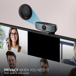 ViewSonic VB-CAM-002 Video Conferencing Camera - 30 fps - Black, Silver - Micro USB - 1920 x 1080 Video - Microphone