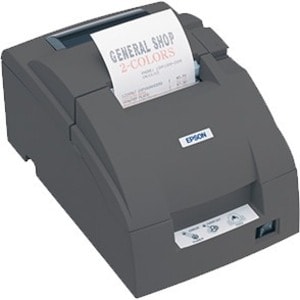 Epson Desktop Dot Matrix Printer - Two-color - Wall Mount - Receipt Print - Ethernet - Serial - Parallel - With Cutter - 6