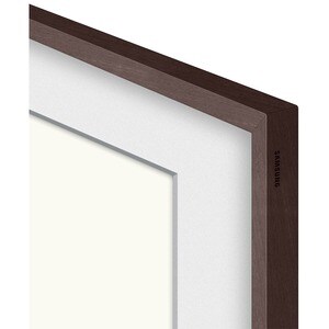 Samsung (2021) 55" The Frame Customizable Bezel - Modern Brown - 48.86" x 28.12" Frame Size - Rectangle - Landscape - Magn