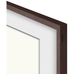 Samsung (2021) 75" The Frame Customizable Bezel - Modern Brown - 66.36" x 38.02" Frame Size - Rectangle - Landscape - Magn