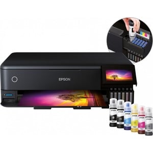 Epson ET-8550 Wireless EcoTank Inkjet Multifunction Printer - Colour - Black - Copier/Printer/Scanner - 32 ppm Mono/32 ppm