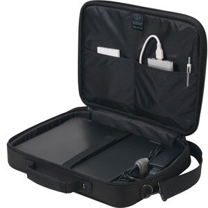 Dicota Eco Tasche für 38,1 cm (15 Zoll) bis 43,9 cm (17,3 Zoll) Notebook - Schwarz - 300D Polyethylene Terephthalate (PET)