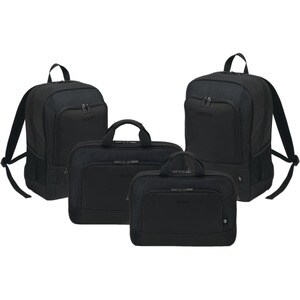 Dicota Eco Tasche (Rucksack) für 38,1 cm (15 Zoll) bis 43,9 cm (17,3 Zoll) Notebook - Schwarz - 300D Polyethylene Terephth